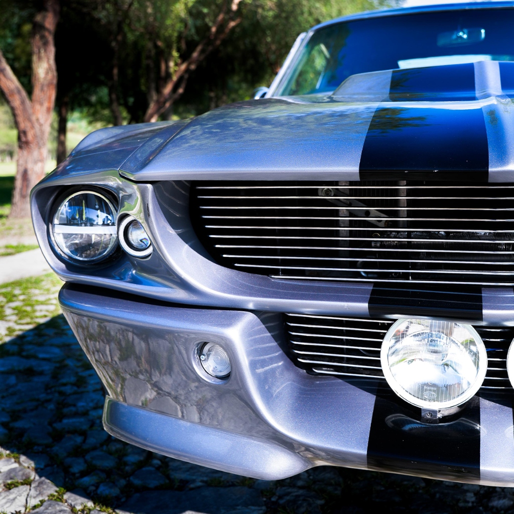 Detalle interior de Mustang clasico