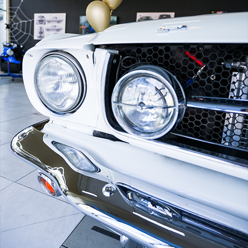 Detalle interior de Mustang clasico